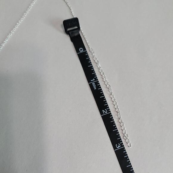 Disney Silver-Tone Clear Rhinestone Letter M Necklace Minnie Mouse Bow Pendent - Picture 14 of 15